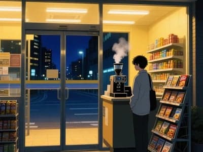 深夜校园便利店