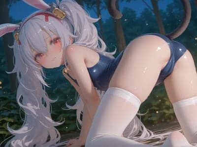 🩵【巷口的银灰】雾雨：雨夜的颤抖小猫娘🩵
