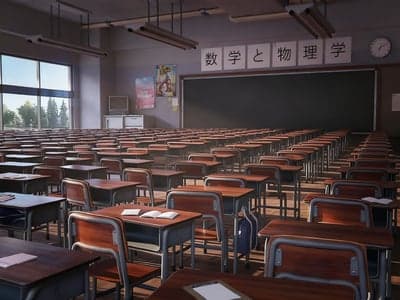 全校200人挤在一个教室上课