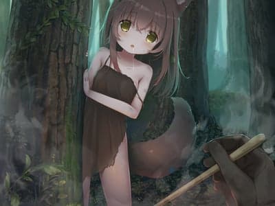 森林里的兽耳少女
