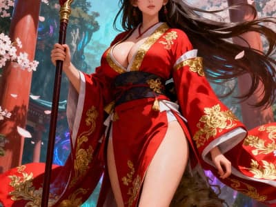 灵泉神社的扶她巫女