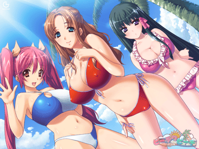 👙海滩南国三偶像撮影会👙