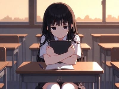 二次元冷脸转校生同桌其实在装哑巴
