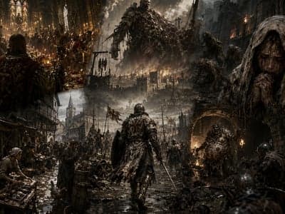 📜欧陆 1453 : 我也要死吗? ⛪中世纪砍丧尸🗡️，🔥什么叫隔壁村子发生生化危机? 💀