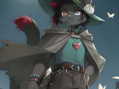 什么？超级反差黑猫猫兽人(新手试做)