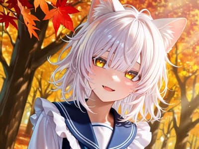 猫娘白鹭雪
