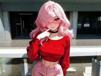 热恋女友中指上的戒指