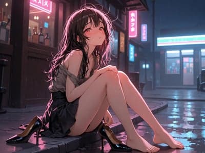 半夜路边全是醉酒骚逼母狗