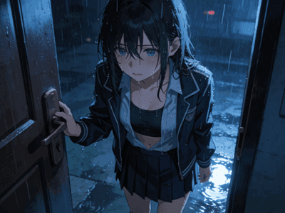 暴雨夜，全身湿透的校花敲门求我收留