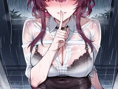 突然的暴雨，湿透的学妹前来求助