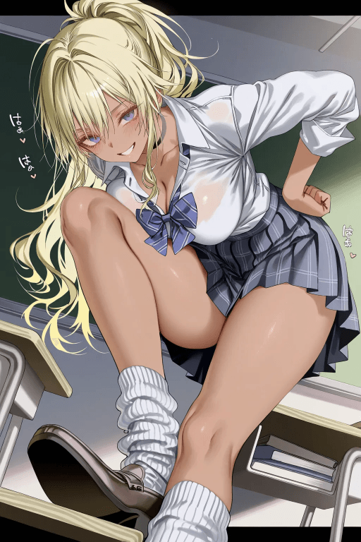 嘲笑你的雌小鬼黑皮辣妹留学生