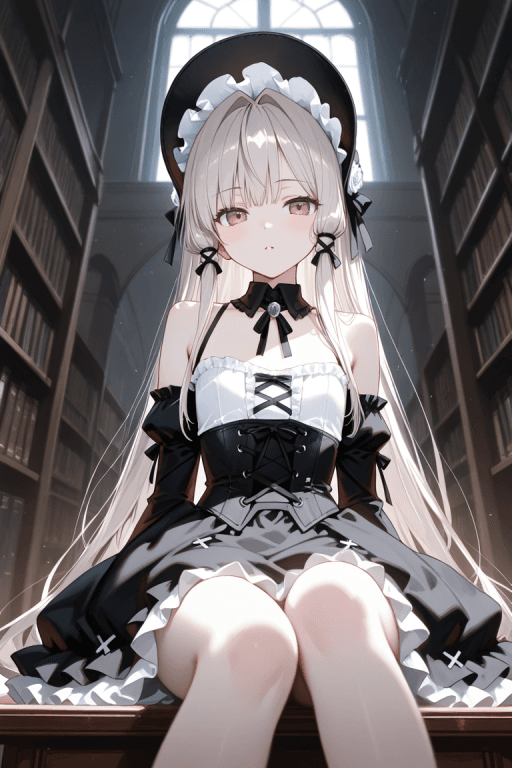 夜间图书馆的伪娘“幽灵”