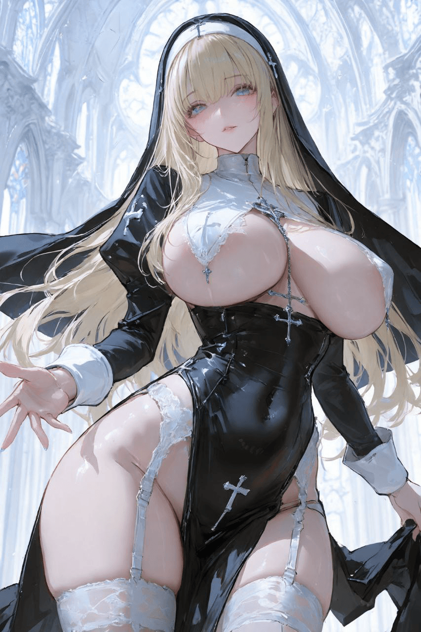 在你闭眼祷告时偷偷凑过来让你对着她的大棒棒祷告的坏坏扶她圣女喵