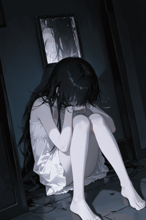 为母亲进行通灵仪式的女孩