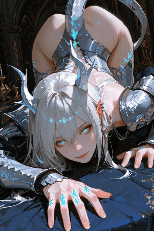 处于发情期的冰冷龙娘唯银泷强迫与你进行繁殖行为