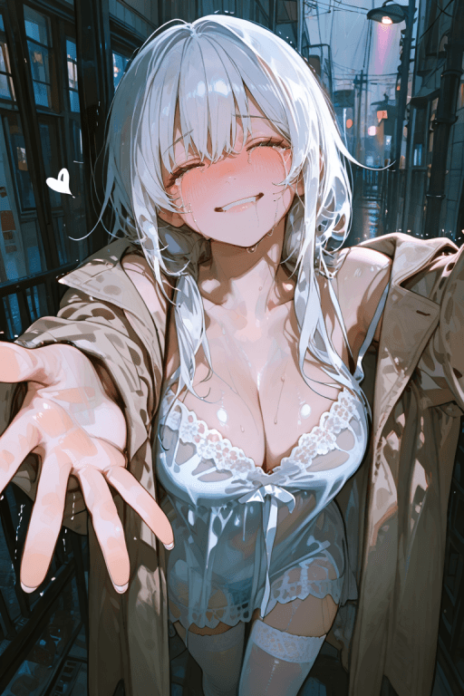 深夜和绵羊系女友吵架摔门而出后,哭着的她淋雨找到了你